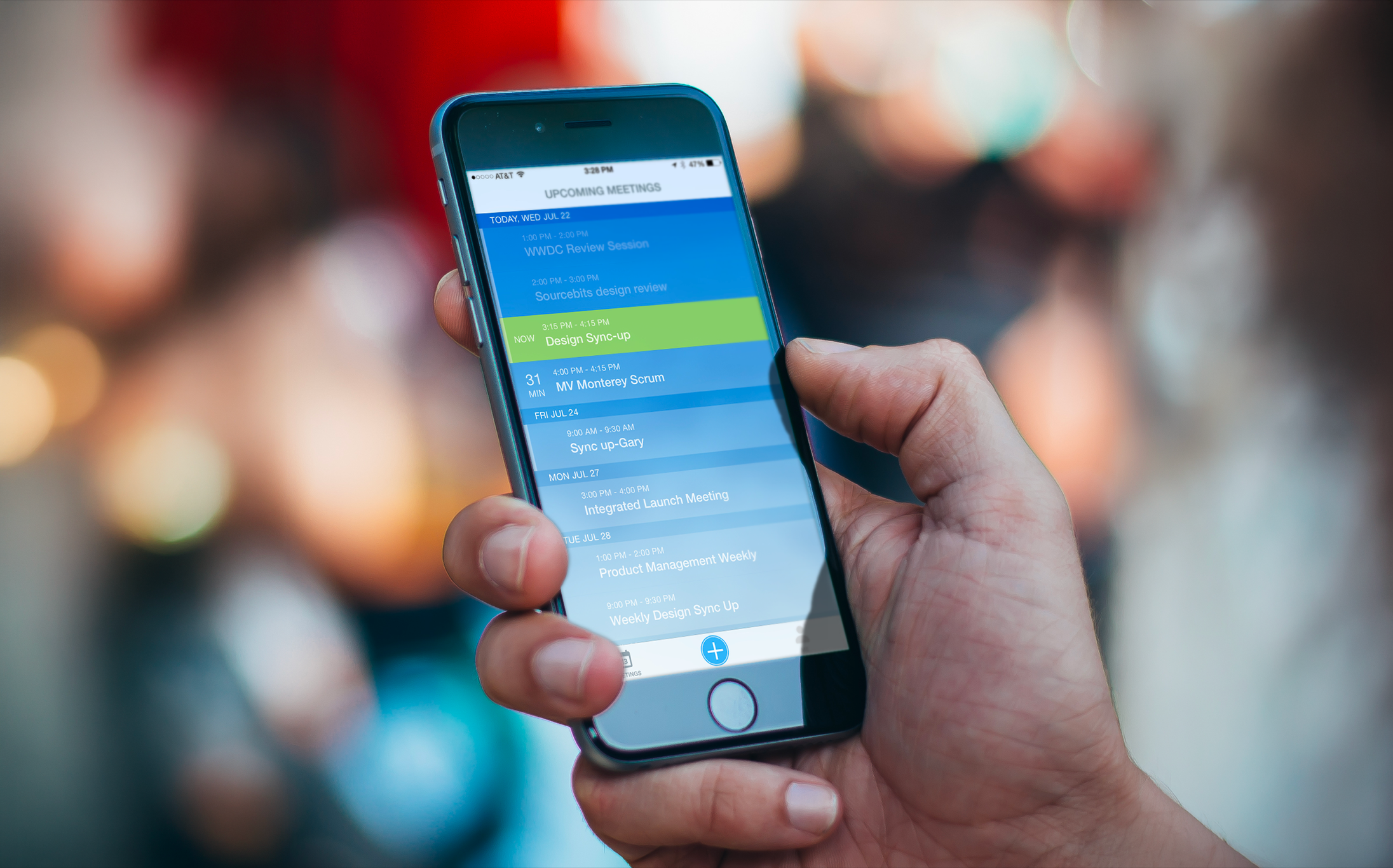 BlueJeans redesigned mobile app — video call and home screen