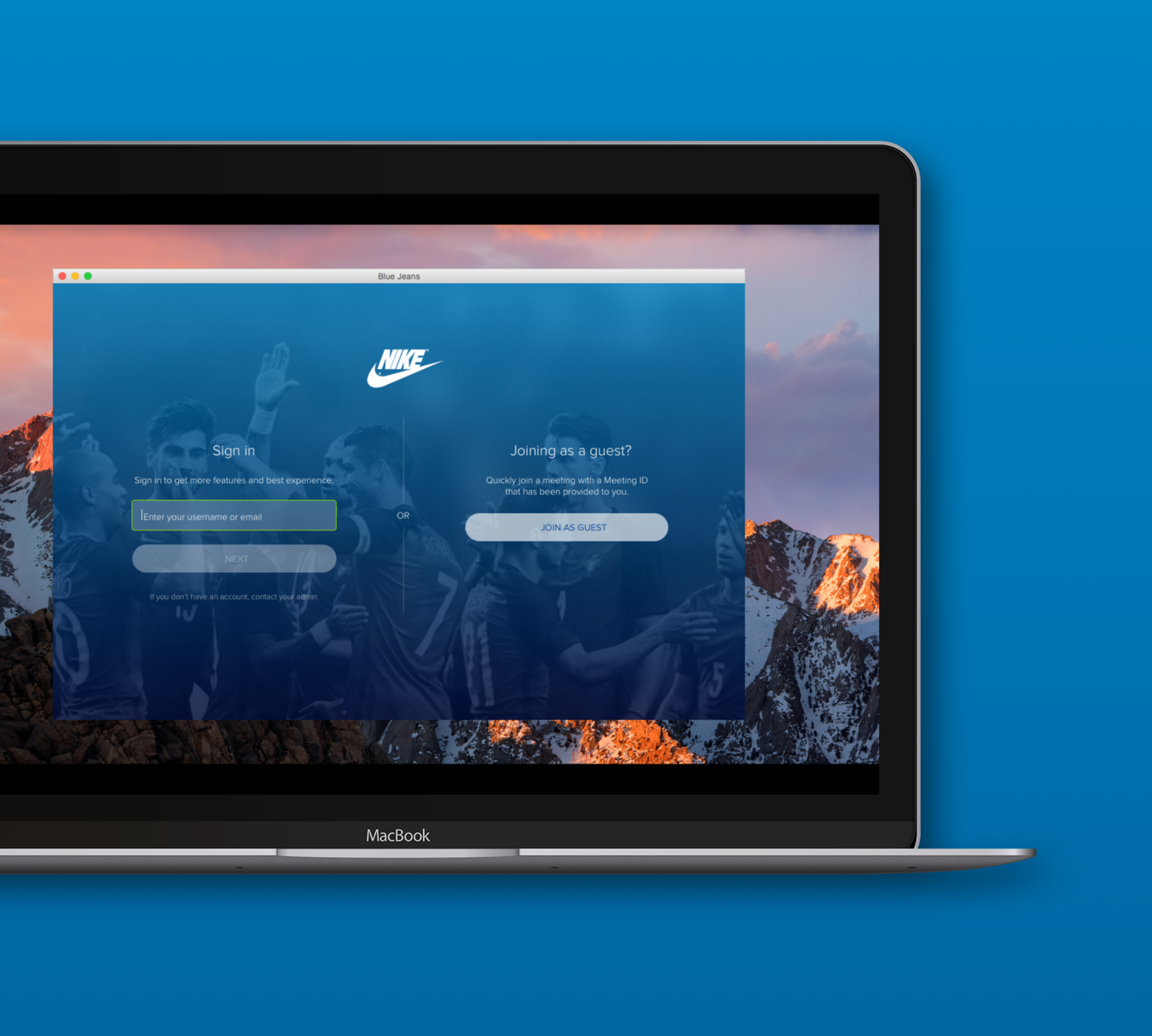 Nike branded desktop