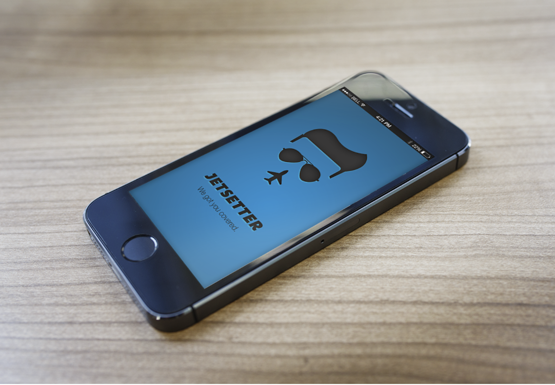 Jetsetter travel app concept — UI screens and visual design