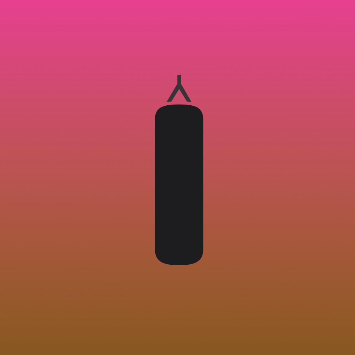 Punching bag — detailed icon illustration